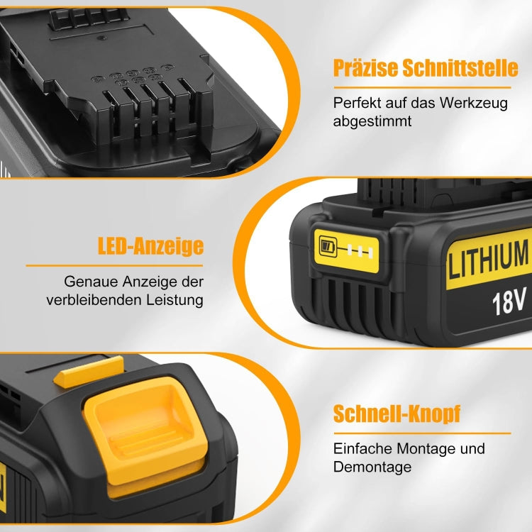 4000mAh For Dewalt DCB180 / DCB181 / DCB200 18V Electrical Tools Spare Battery - Electric Saws & Accessories by PMc TechLife | Online Shopping South Africa | PMc TechLife | Buy Now Pay Later Mobicred
