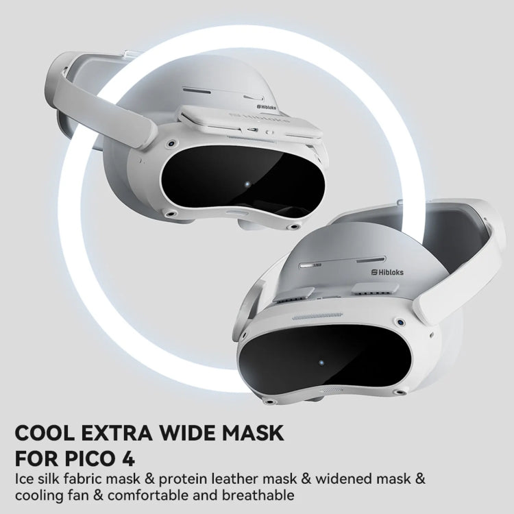 For PICO 4 Hibloks VR Glasses Face Cushion Protector Pad With Fan, Spec: 2pcs Ice Silk - VR Accessories by Hibloks | Online Shopping South Africa | PMC TechLife | Buy Now Pay Later Mobicred
