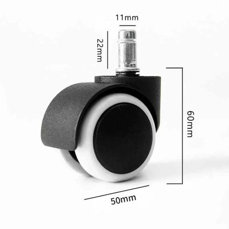 2 Inch 11 x 22mm Plunger Swivel Casters Chair Replacement Wheels(Gray) - Furniture Accessories by PMc TechLife | Online Shopping South Africa | PMc TechLife | Buy Now Pay Later Mobicred