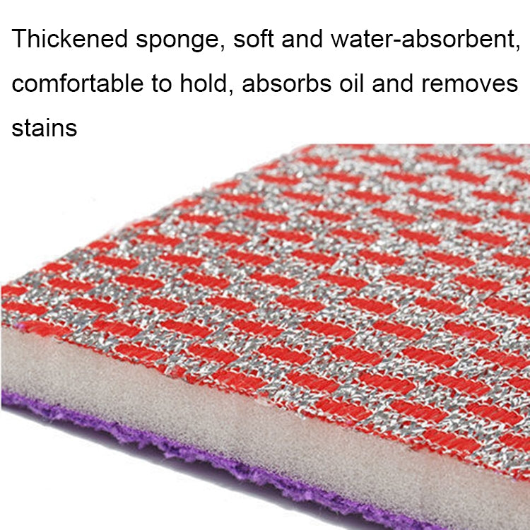 5pcs Double-sided Absorbent Kitchen Dishwashing Sponge Multifunctional Cleaning Rag, Style: Gray - Cleaning Tools by PMC TechLife | Online Shopping South Africa | PMC TechLife | Buy Now Pay Later Mobicred
