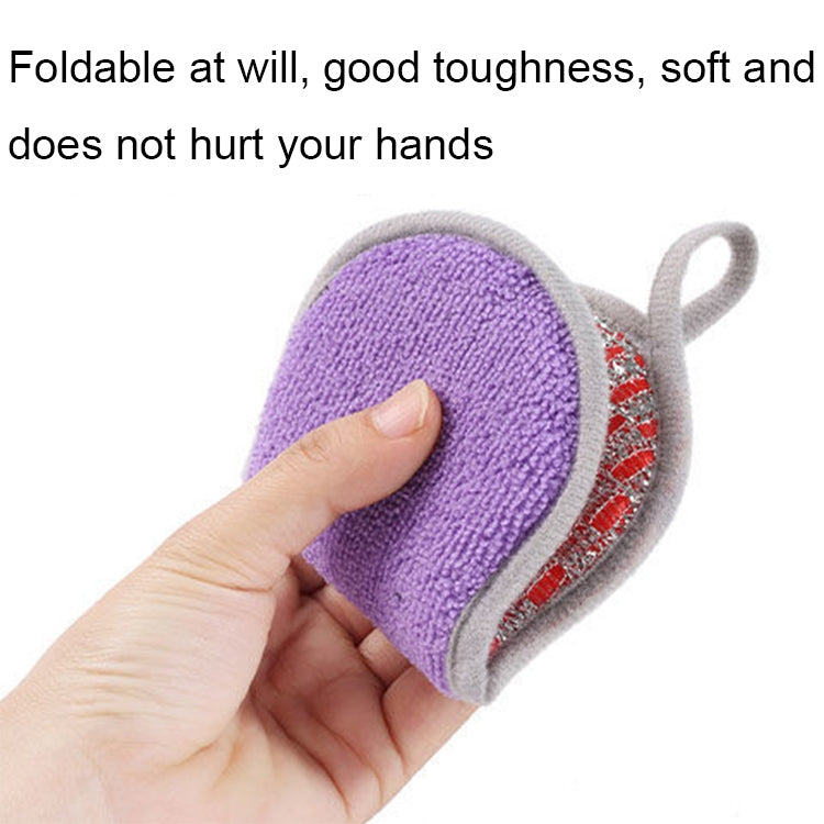 5pcs Double-sided Absorbent Kitchen Dishwashing Sponge Multifunctional Cleaning Rag, Style: Blue - Cleaning Tools by PMC TechLife | Online Shopping South Africa | PMC TechLife | Buy Now Pay Later Mobicred