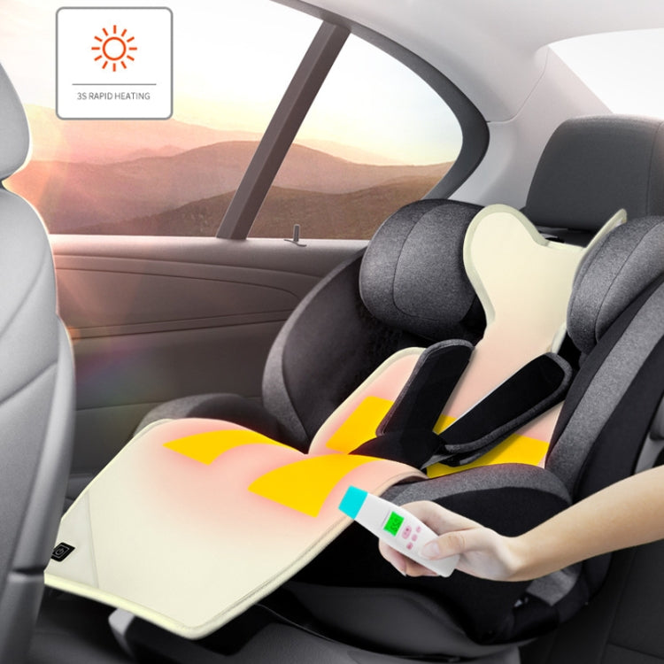 Car USB Heated Seat Cushion Winter Plush Child Seat Pad, Size: 90x32cm(Gray) - Seat Accessories by PMC TechLife | Online Shopping South Africa | PMC TechLife | Buy Now Pay Later Mobicred