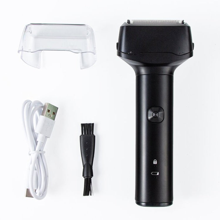 Men Reciprocating 3-Blade Rechargeable Shaver Washable Portable Beard Razor(Black) - Shavers & Accessories by PMC TechLife | Online Shopping South Africa | PMC TechLife | Buy Now Pay Later Mobicred