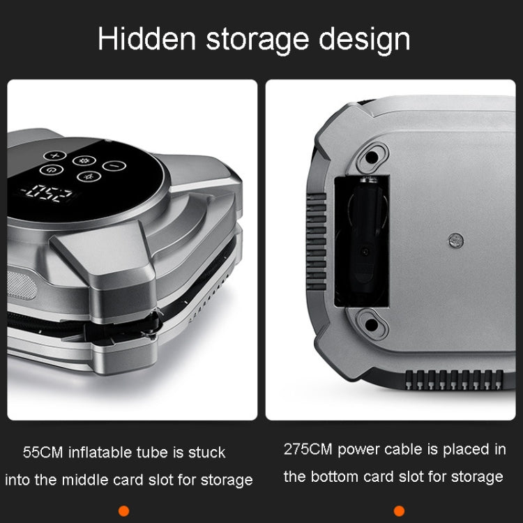 22 Cylinders Car Intelligent Digital Display Inflator Pump Portable Car Tire Pneumatic Engine(Silver) - Inflatable Pump by PMC TechLife | Online Shopping South Africa | PMC TechLife