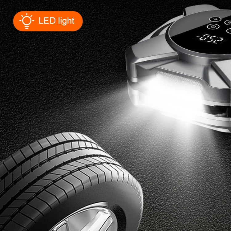 22 Cylinders Car Intelligent Digital Display Inflator Pump Portable Car Tire Pneumatic Engine(Silver) - Inflatable Pump by PMC TechLife | Online Shopping South Africa | PMC TechLife