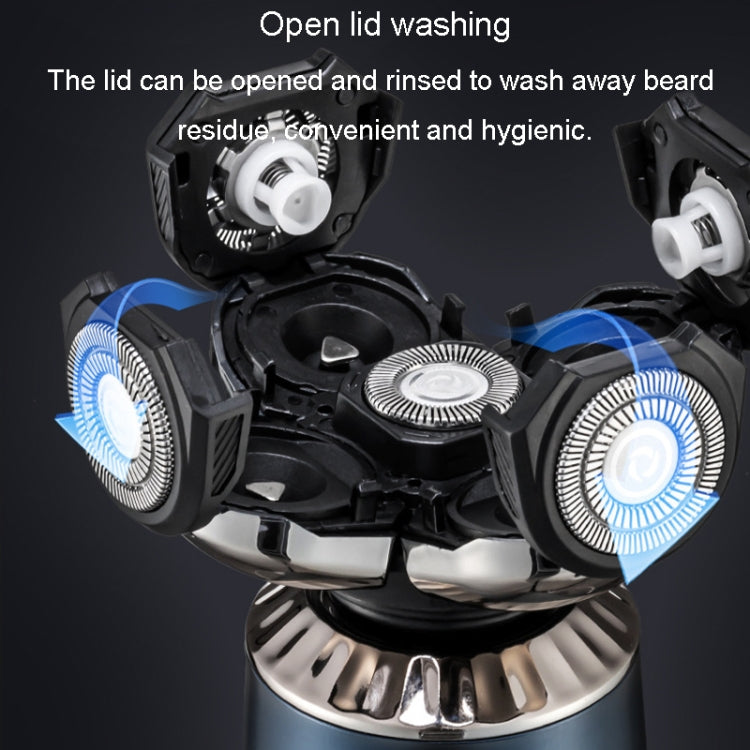 Men Multifunctional Electrical Shaver Rechargeable 5-Blade Shaving Razor(Black) - Electric Shavers by PMC TechLife | Online Shopping South Africa | PMC TechLife | Buy Now Pay Later Mobicred