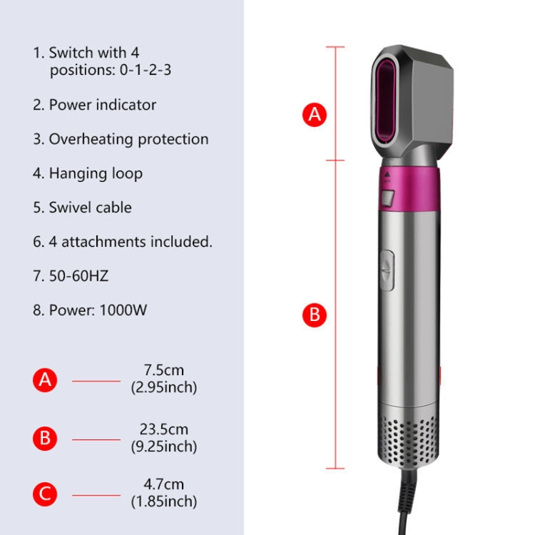 5 In 1 Hot Air Comb Automatic Curling Iron Square Model Hair Styling Comb Curling And Straightening, Plug: US Plug - Hair Curler by PMC TechLife | Online Shopping South Africa | PMC TechLife | Buy Now Pay Later Mobicred