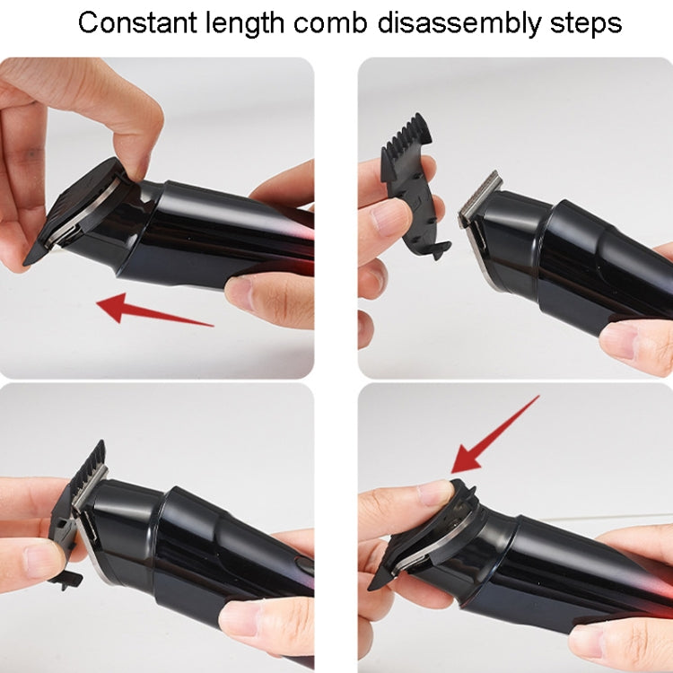 Rechargeable Home Hairdresser Electrical Hair Clippers Hair Shaving Device(Black) - Shavers & Accessories by PMC TechLife | Online Shopping South Africa | PMC TechLife | Buy Now Pay Later Mobicred