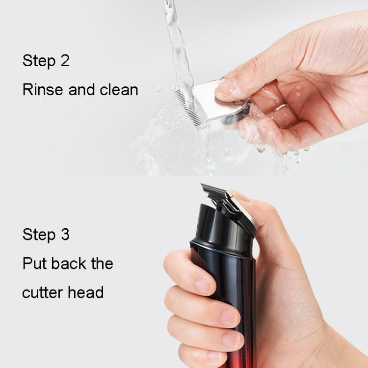 Rechargeable Home Hairdresser Electrical Hair Clippers Hair Shaving Device(Black) - Shavers & Accessories by PMC TechLife | Online Shopping South Africa | PMC TechLife | Buy Now Pay Later Mobicred