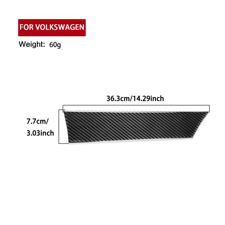 For Volkswagen Sagitar 2019-2023 Left-hand Drive Co-pilot Instrument Sticker(Black) - Car Interior Mouldings by PMc TechLife | Online Shopping South Africa | PMc TechLife | Buy Now Pay Later Mobicred
