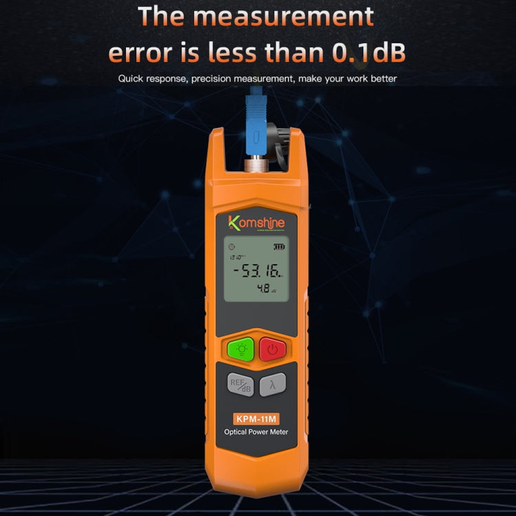 Komshine High Precision Optical Power Meter Mini Fiber Optic Light Attenuation Tester With LED, Specification: C-L/-50DBM to +26DBM - free shipping - PMC Jewellery - Order now!