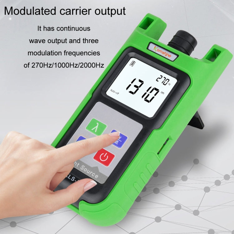 Komshine Handheld Laser Light Source Fiber Tester with LED Backlight, Model: KLS-35-PON - free shipping - PMC TechLife - Order now!