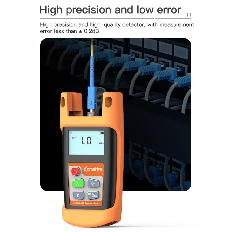 Komshine Mini Handheld Optical Power Meter Fiber Loss Measurement, Specification: KPM-25M-A/-70DBM to +6DBM - free shipping - PMC Jewellery - Order now!