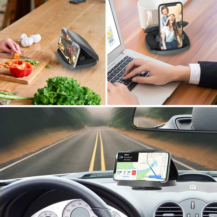 360 Degree Rotating Suction Cup Car Dashboard Mobile Phone Holder(Black) - free shipping - PMC TechLife - Order now!