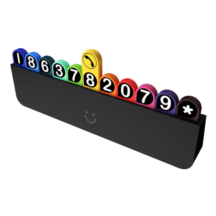 bbdd Temporary Parking License Plate Concealable Car Removal Number Plate(Rainbow Edition) - Parking Card by bbdd | Online Shopping South Africa | PMC TechLife | Buy Now Pay Later Mobicred