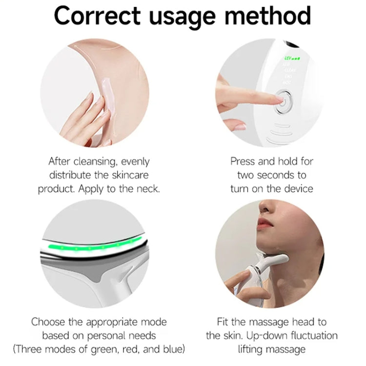 Electrical Neck Beauty Instrument Neck Massager Face Beauty Device, Style: Oval(Black) - free shipping - PMC TechLife - Order now!