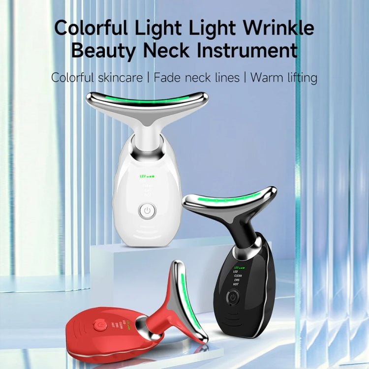 Electrical Neck Beauty Instrument Neck Massager Face Beauty Device, Style: Oval(Black) - free shipping - PMC TechLife - Order now!