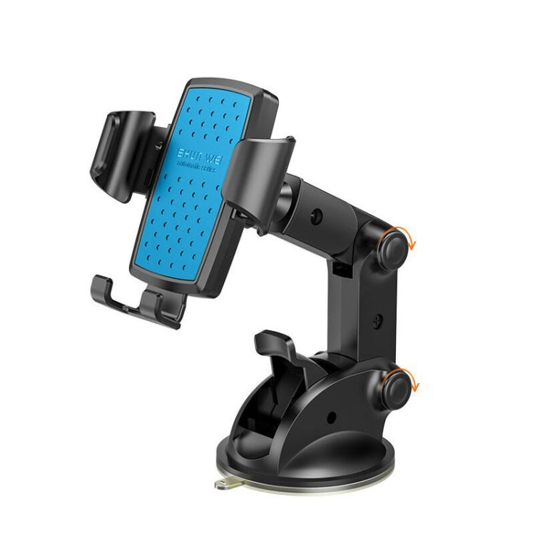 SHUNWEI SD-1132B Car Phone Suction Cup + Air Vent Holder Gravity Sensing Support Bracket(Blue) - Car Holders by SHUNWEI | Online Shopping South Africa | PMC TechLife | Buy Now Pay Later Mobicred