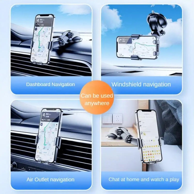SHUNWEI SD-1132B Car Phone Suction Cup + Air Vent Holder Gravity Sensing Support Bracket(Blue) - Car Holders by SHUNWEI | Online Shopping South Africa | PMC TechLife | Buy Now Pay Later Mobicred