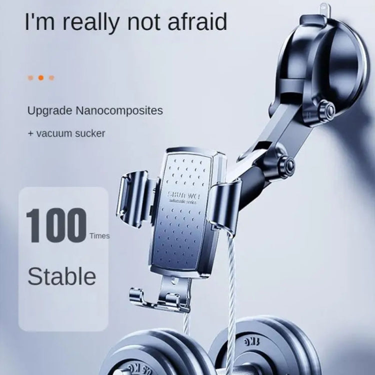 SHUNWEI SD-1132B Car Phone Suction Cup + Air Vent Holder Gravity Sensing Support Bracket(Gray) - Car Holders by SHUNWEI | Online Shopping South Africa | PMC TechLife | Buy Now Pay Later Mobicred