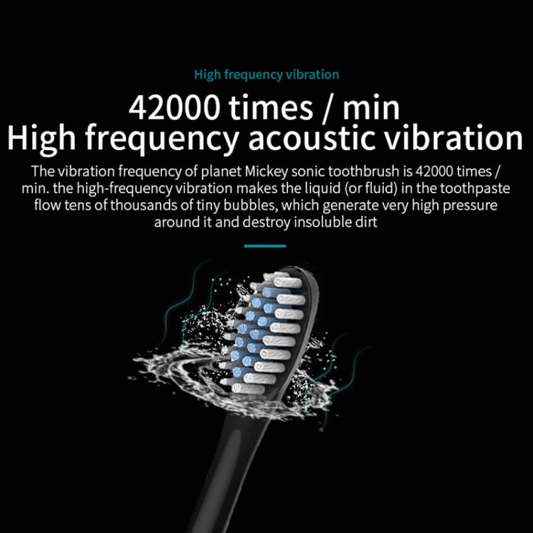 Rechargeable Ultrasonic Soft Bristle Electrical Toothbrushes Flosser 6 Gear With 4 Brushes(White) - Toothbrushes by PMC TechLife | Online Shopping South Africa | PMC TechLife | Buy Now Pay Later Mobicred