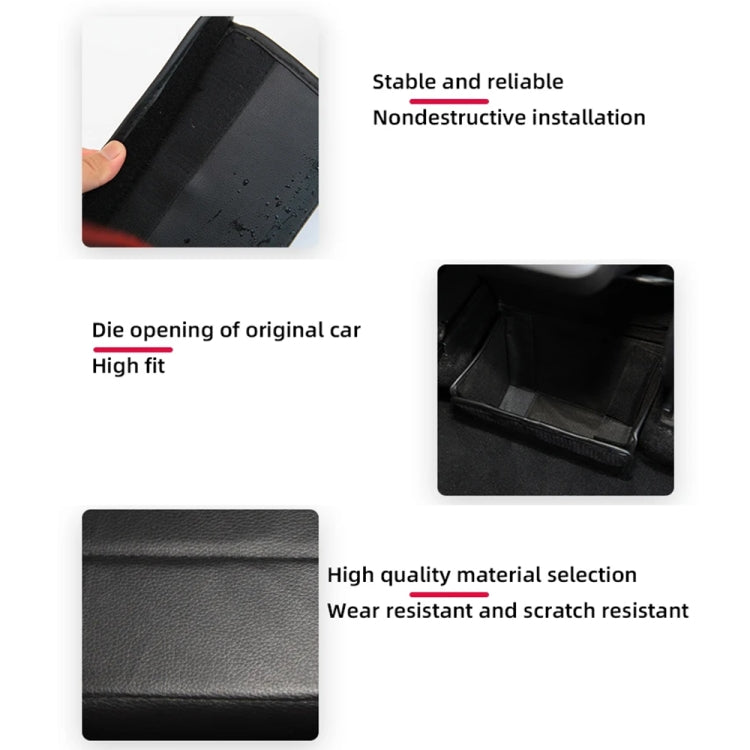 For Tesla Model Y PU Leather Car Interior Storage Glove Box Modification Accessories, Style: Air Outlet Model - Stowing Tidying by PMC TechLife | Online Shopping South Africa | PMC TechLife | Buy Now Pay Later Mobicred