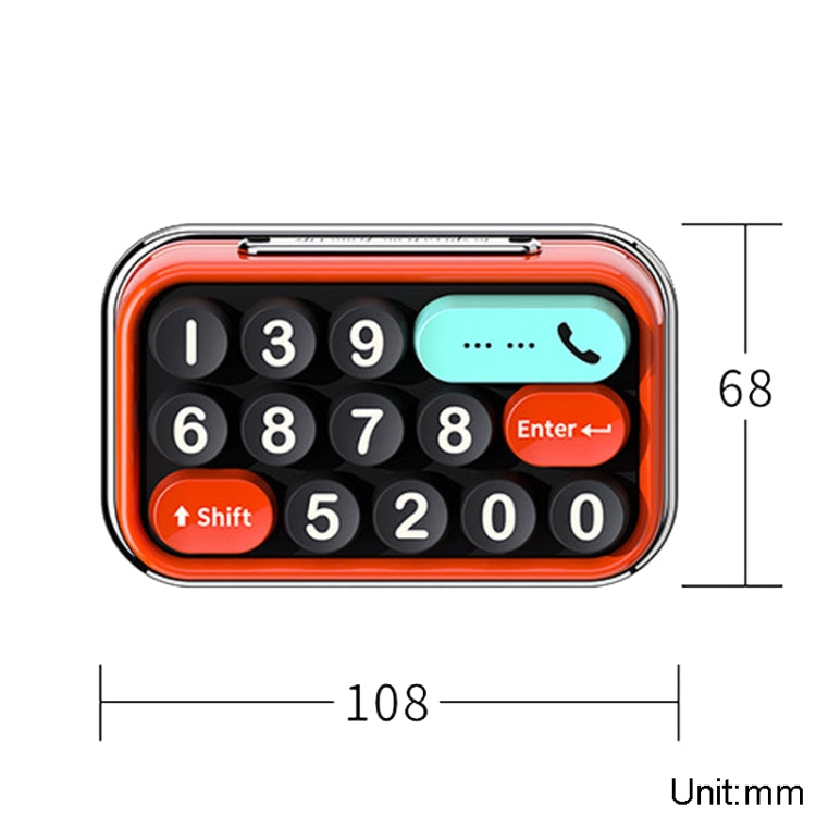bbdd Keyboard Modeling Moving Number Plate Car Temporary Parking License Card(Green) - Parking Card by bbdd | Online Shopping South Africa | PMC TechLife | Buy Now Pay Later Mobicred