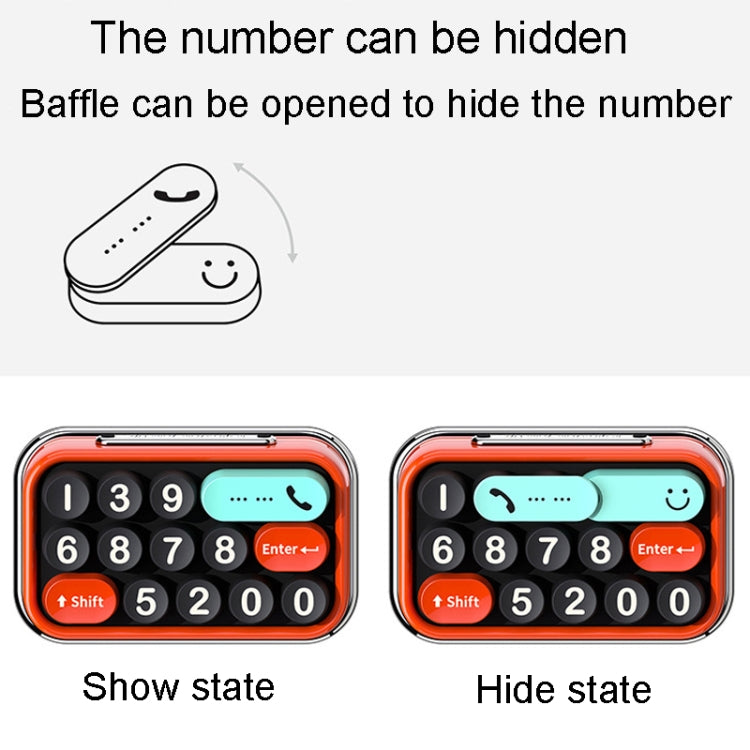 bbdd Keyboard Modeling Moving Number Plate Car Temporary Parking License Card(Red) - free shipping - PMC TechLife - Order now!