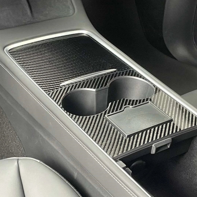 For Tesla Model 3 / Y Carbon Fiber Center Panel Protective Film Anti-Scratch Car Interior(Matte) - Car Interior Mouldings by PMC TechLife | Online Shopping South Africa | PMC TechLife | Buy Now Pay Later Mobicred