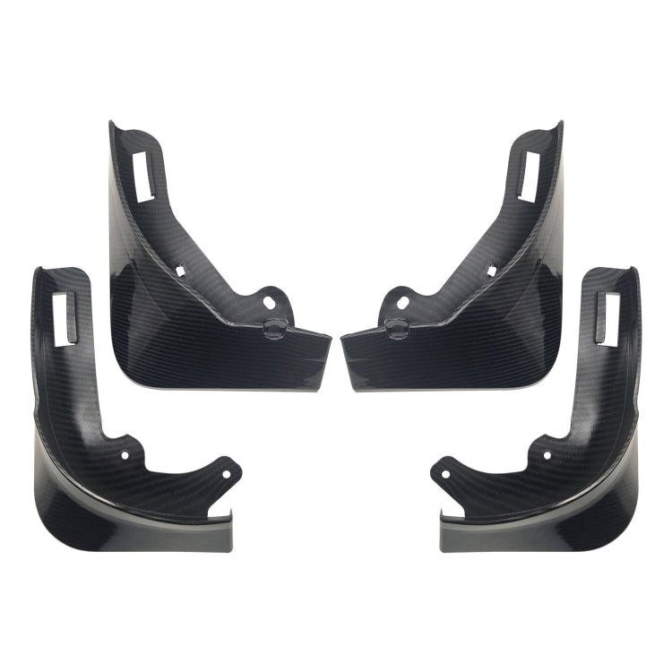 For Tesla Model Y Car Punch-Free Front And Rear Wheel Soft Rubber Mudguards, Style: Carbon Fiber - Mudguards by PMC TechLife | Online Shopping South Africa | PMC TechLife | Buy Now Pay Later Mobicred