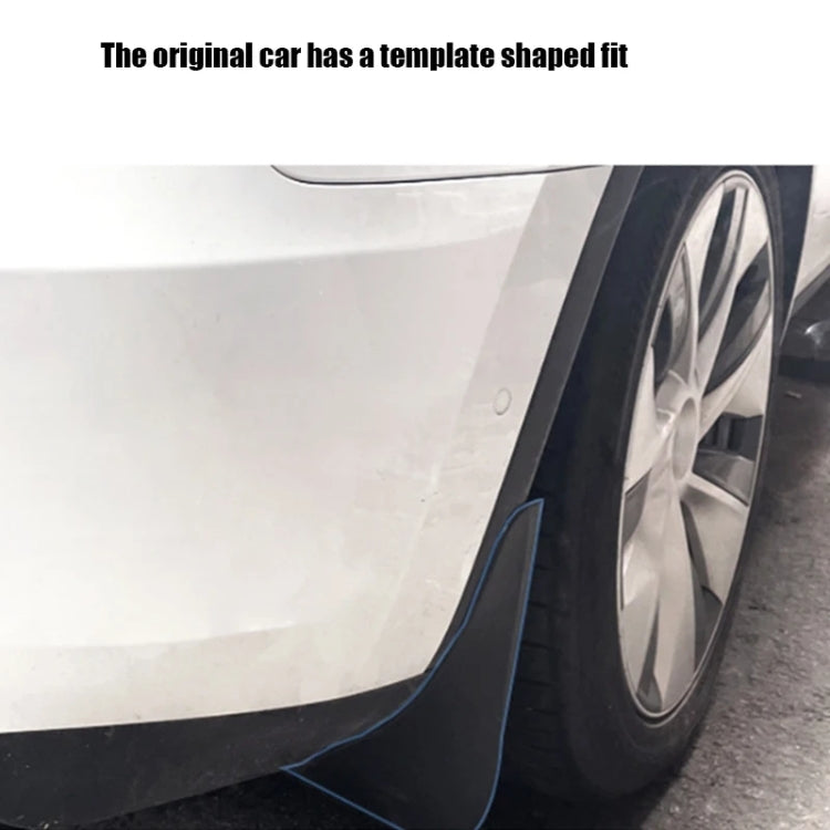 For Tesla Model Y Car Punch-Free Front And Rear Wheel Soft Rubber Mudguards, Style: Carbon Fiber - Mudguards by PMC TechLife | Online Shopping South Africa | PMC TechLife | Buy Now Pay Later Mobicred