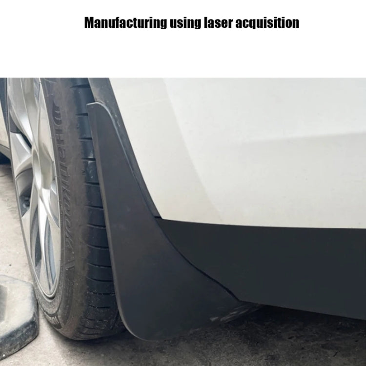 For Tesla Model Y Car Punch-Free Front And Rear Wheel Soft Rubber Mudguards, Style: Carbon Fiber - Mudguards by PMC TechLife | Online Shopping South Africa | PMC TechLife | Buy Now Pay Later Mobicred