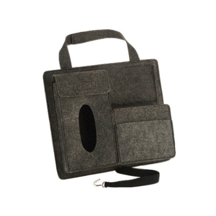 Felt Car Storage Bag Car Back Seat Hanging Organizer Bag(Beige) - Stowing Tidying by PMC TechLife | Online Shopping South Africa | PMC TechLife | Buy Now Pay Later Mobicred