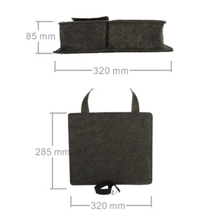 Felt Car Storage Bag Car Back Seat Hanging Organizer Bag(Light Gray) - Stowing Tidying by PMC TechLife | Online Shopping South Africa | PMC TechLife | Buy Now Pay Later Mobicred