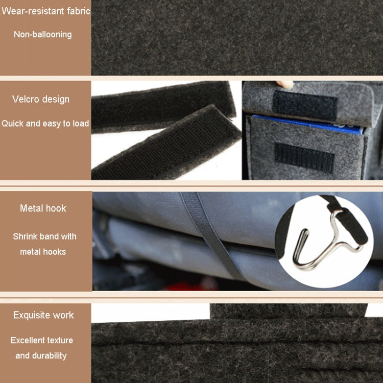 Felt Car Storage Bag Car Back Seat Hanging Organizer Bag(Beige) - Stowing Tidying by PMC TechLife | Online Shopping South Africa | PMC TechLife | Buy Now Pay Later Mobicred