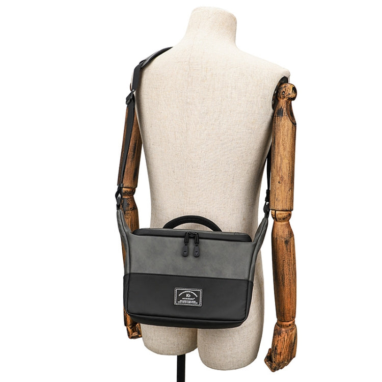 PU Leather Shoulder Crossbody Photography Bag SLR Camera Bag Lens Storage Bag(Brown) - Strap Satchel by PMC TechLife | Online Shopping South Africa | PMC TechLife | Buy Now Pay Later Mobicred