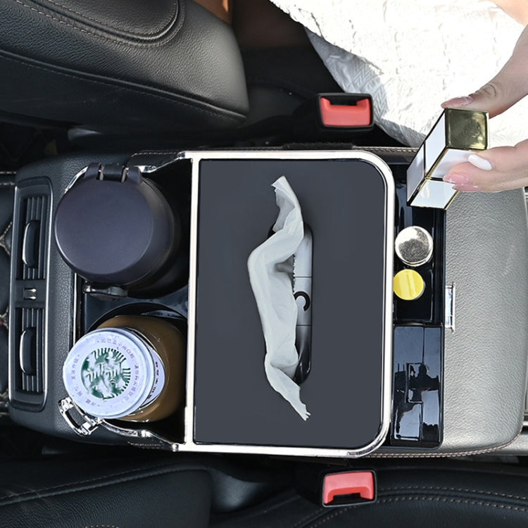 Car Tissue Box Multifunction Cup Holder Armrest Box Storage Box(Black) - Stowing Tidying by PMC TechLife | Online Shopping South Africa | PMC TechLife | Buy Now Pay Later Mobicred