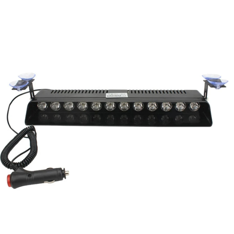 12 LED Car Front Suction Cup High Brightness Strobe Light(Red White) - Warning Lights by PMC TechLife | Online Shopping South Africa | PMC TechLife | Buy Now Pay Later Mobicred