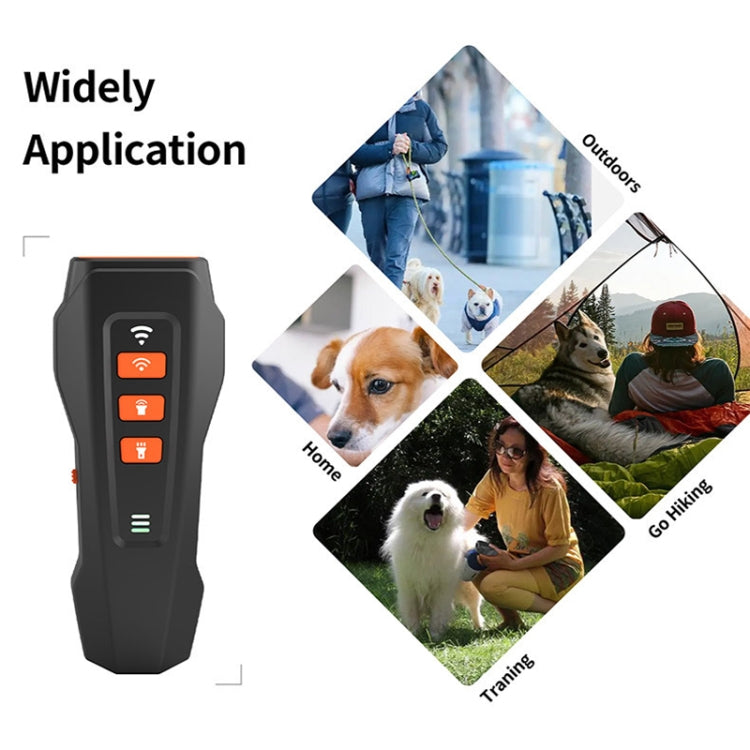 LED Flashing Light Handheld Ultrasonic Bark Arrester Frequency Conversion Dog Training Device(Dark Gray) - Training Aids by PMC TechLife | Online Shopping South Africa | PMC TechLife | Buy Now Pay Later Mobicred