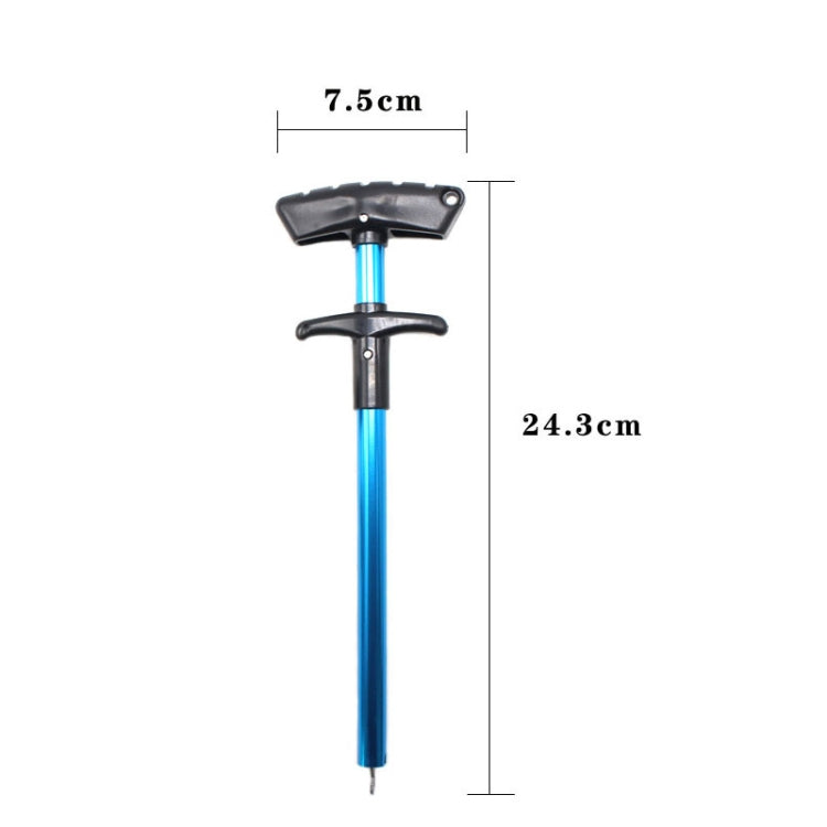 Aluminum Alloy Decoupler T-Shaped Fish Hook Remover Sea Fishing Equipment 24 X 7.5cm, Spec: Blue - Fishing Hooks by PMC TechLife | Online Shopping South Africa | PMC TechLife