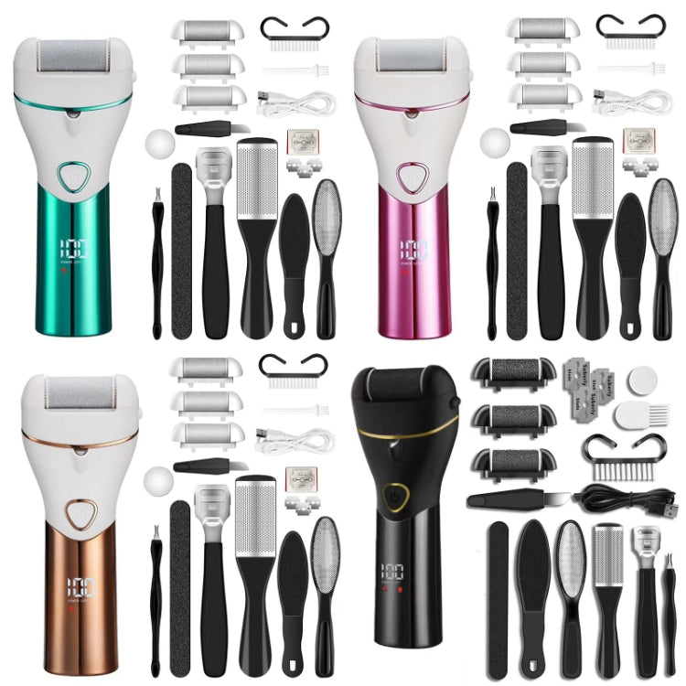 10pcs/set Household Electric Dead Skin Peeling Foot Grinder, Color: Black - Grinding Tools & Accessories by PMC TechLife | Online Shopping South Africa | PMC TechLife
