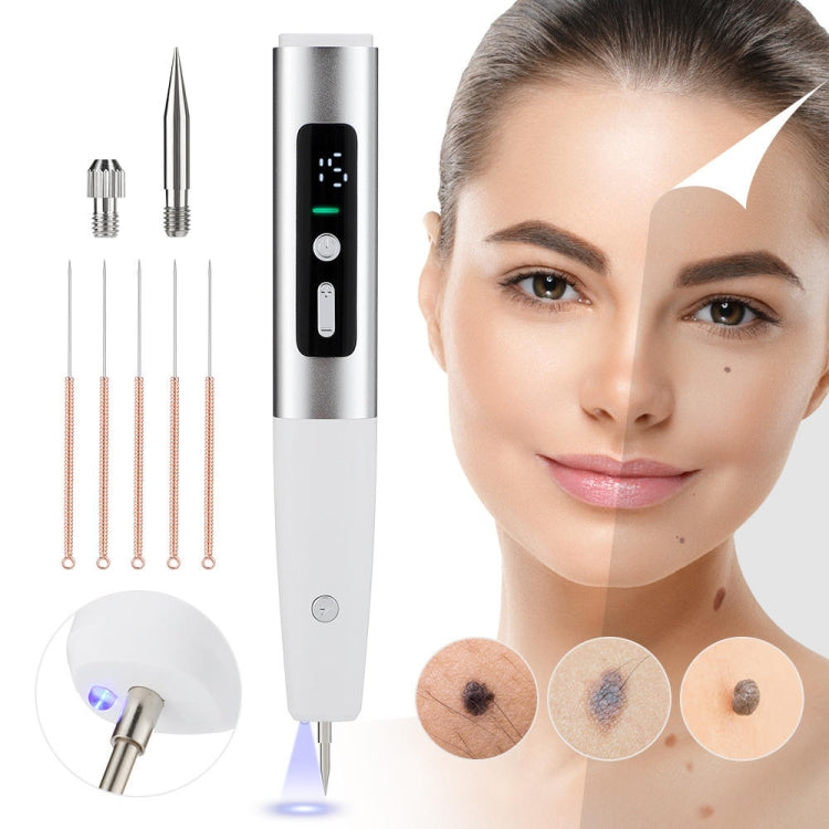 15 Gears Rechargeable Mole Spotting Pen Laser Beauty Instrument Spot Removal Magic Tool(Silver) - free shipping - PMC TechLife - Order now!