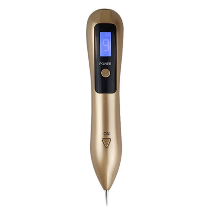 9 Gears Mole Spotting Pen LCD Home Laser Mole Spot Sweeping Beauty Instrument With Shot Light(Gold) - free shipping - PMC TechLife - Order now!