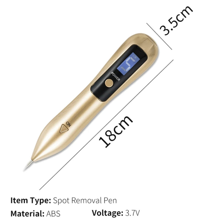 9 Gears Mole Spotting Pen LCD Home Laser Mole Spot Sweeping Beauty Instrument With Shot Light(Rose Gold) - free shipping - PMC TechLife - Order now!