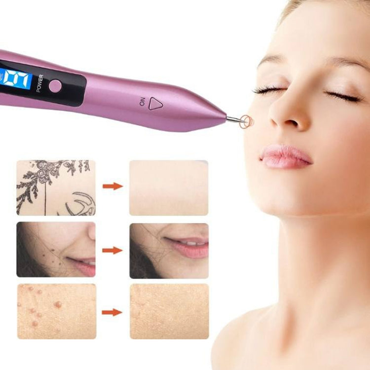 9 Gears Mole Spotting Pen LCD Home Laser Mole Spot Sweeping Beauty Instrument Without Shoot Light(Gold) - free shipping - PMC TechLife - Order now!