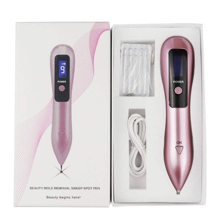 9 Gears Mole Spotting Pen LCD Home Laser Mole Spot Sweeping Beauty Instrument Without Shoot Light(Gold) - free shipping - PMC TechLife - Order now!