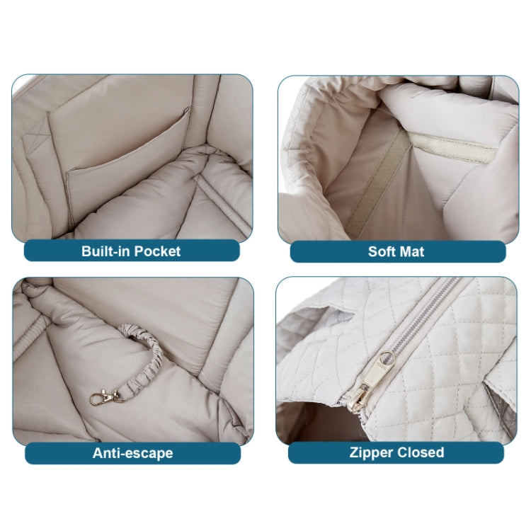 Pet Handbag Autumn And Winter Shoulder Cat Outing Bag, Color: Large Beige Camel - Pet Bags by PMC TechLife | Online Shopping South Africa | PMC TechLife | Buy Now Pay Later Mobicred