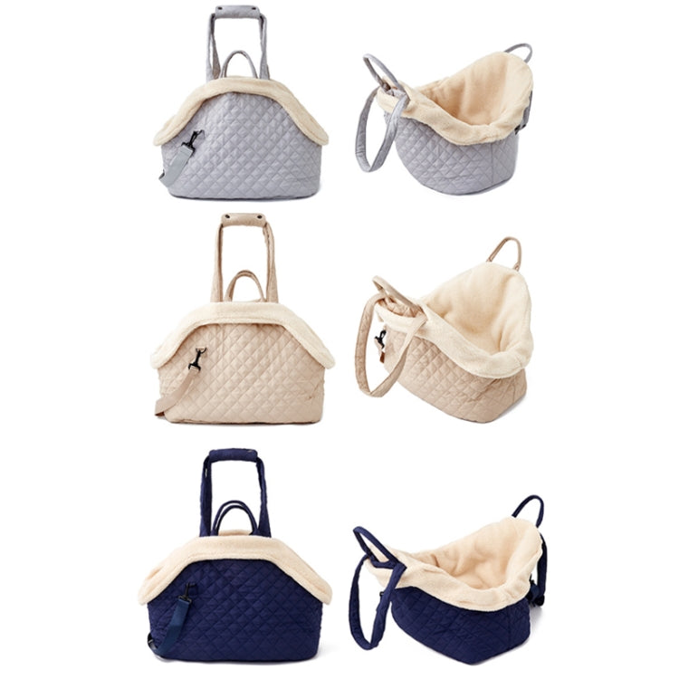 Pet Handbag Autumn And Winter Shoulder Cat Outing Bag, Color: Large Navy Blue - Pet Bags by PMC TechLife | Online Shopping South Africa | PMC TechLife | Buy Now Pay Later Mobicred