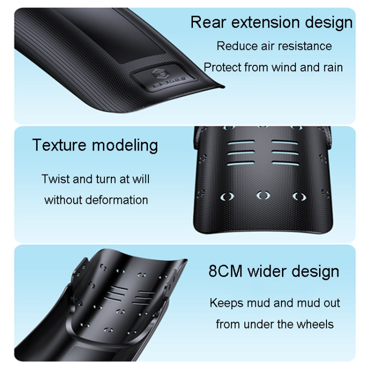 ENLEE E-35431 1pair Front And Rear Universal Bicycle Fenders Cycling Accessories Mountain Bike Riding Gear - Mudguards by ENLEE | Online Shopping South Africa | PMc TechLife | Buy Now Pay Later Mobicred