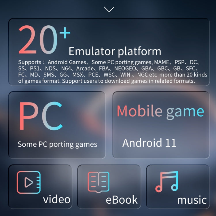 ANBERNIC RG ARC-D Handheld Game Console 4-Inch IPS Screen Linux / Android 11 System Portable Video Arcade 128G(Black) - free shipping - PMC TechLife - Order now!